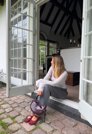 Josefin Lavold X Bubbleroom - Josefin Long Sleeve Top - Offwhite - Kläder