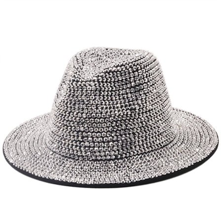 Mode paljett Fedora hatt