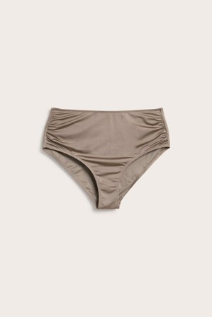 Kappahl | Bikinialaosa, jossa on korkea vyötärö | Tummanbeige
