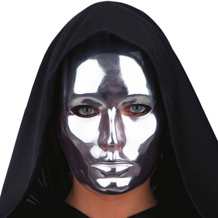 Robot Maske Sølv