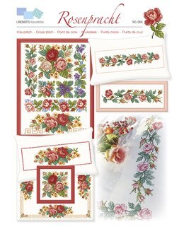 Korsstingsmønster Roser - Lindner's Kreuzstiche