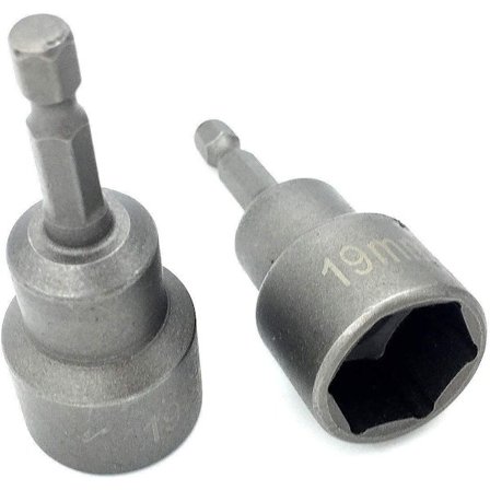 2 stk. Horisontale meisel RV-Jacks Sokkel Borreadapter med 1/4 Hurtigkobling Hex Skaft Verktøy for alle 3/4 eller 19 mm