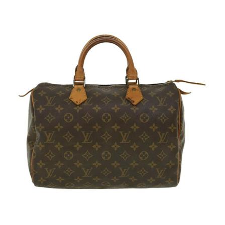 Louis Vuitton Vintage Pre-owned Speedy 30 Monogram HandTas , Bruin , Dames , Maat: ONE Size Vintage Tassen
