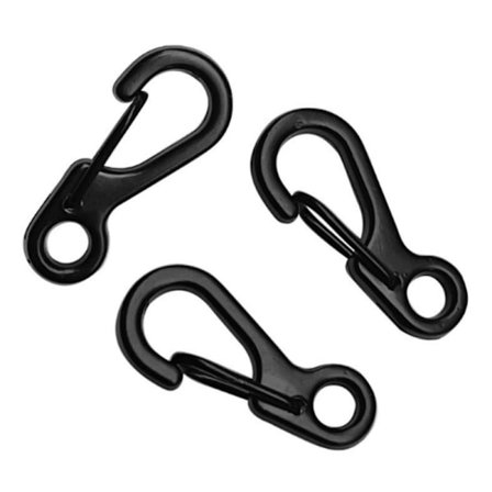 3 kpl Mini Tactical Buckle -avaimenperä, alumiiniseoskarabiini