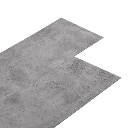 Vidaxl Ej Självhäftande Pvc-golvplankor 5,26 M² 2 Mm Cementbrun Brun