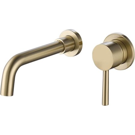 SJQKA Baderomsarmatur Veggmontert Servantarmatur Messing Servantbatteri 360° Roterbart Uttak Toile...