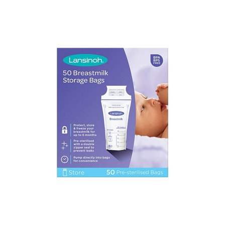 Lansinoh Fryseposer til brystmælk 50 stk., Børn & Forældre, Amning & Flaske, Opbevaring Til Mælk Og Pulver