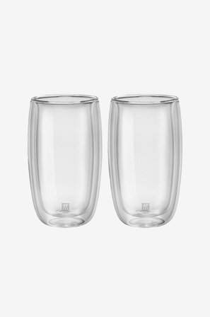 ZWILLING - Lattelasi Latte Macchiato Sorrento 350 ml 2/pakk. - Läpinäkyvä - Kupit & mukit - - Homeroom