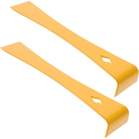 2 stk. Bikube Skraber i Rustfrit Stål Bikube Rammeløfter Biavl Udstyr Biavl Værktøj Tilbehør Gul