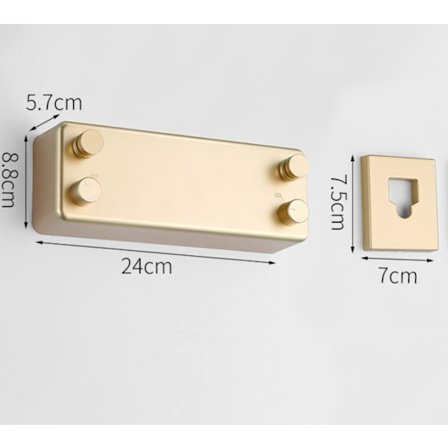 Sähköinen pyykkiteline, kaksijohdininen teräsvaijeri, piilotettu