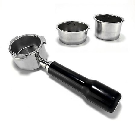 Portafilter 51mm Delonghi Ec685 Med 2 Stiler Kaffe Pulver Skål