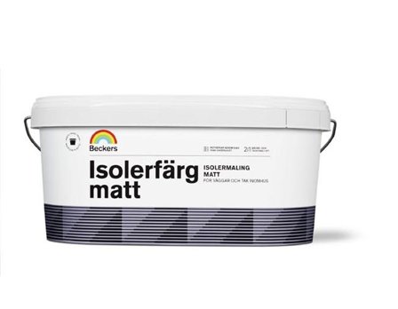 Beckers Isolerfärg, 710017247 helmatt, 4L, Vit, Färg & tapeter