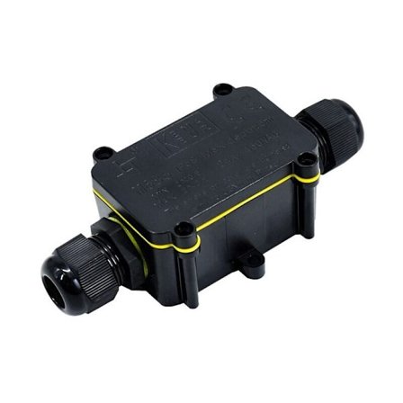 2 stk. IP68 Vandtæt Samledåse, Udendørs Vandtæt Samledåse, 2-vejs Kabelstikforbindelser til Ø5-9mm Ø9mm-12mm Kabel