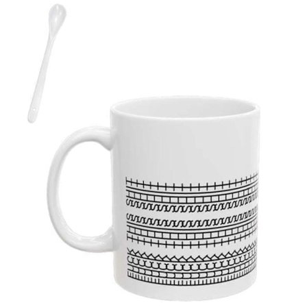 Kaffekrus med skjult besked, mikrobølgeovn-sikker drikkekop, ergonomisk håndtagsdesign og robust keramisk krus til vand, mælk, te, lejlighedsbolig, 