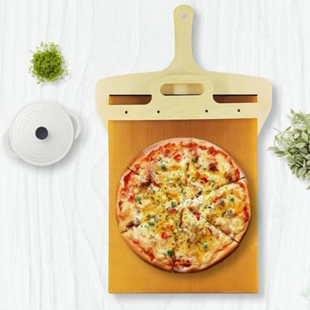Glid Pizza Spatel - Pizza Spatel med håndtag, opvaskemaskine sikker Pizza Spatel UK L