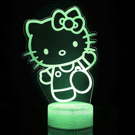 Stitch Lampe, Stitch Natlampe til Børn (16 Farver, 4 Tilstande), 3D LED Stitch Lampe, Smart Fjernbetjeningslampe Julefødselsdagsgave (Killing)