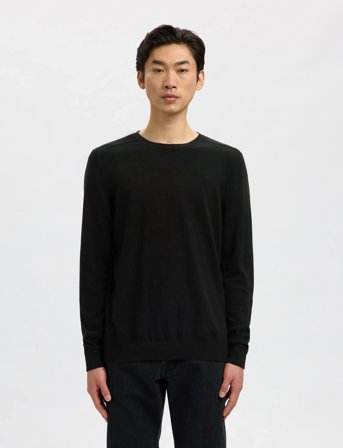 Selected Slmberg Crew Neck Noos - Black - M