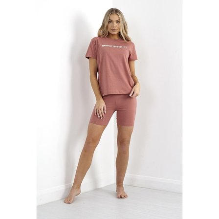 Brave Soul Dam/Kvinnor Manifest Your Dreams Korta Loungewear