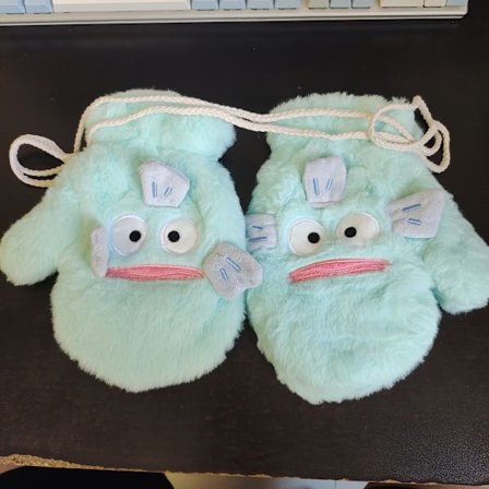 Sanrio Dame Vinter Fingerløse Handsker, Fortykkede Varme Halsedisse Handsker til Efterår og Vinter, Udendørs Cykelhandsker, Dame Udendørs Handsker