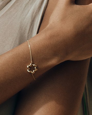 Edblad Spiral Bracelet Gold Gylden Smykker Pige - Kids Brand Store