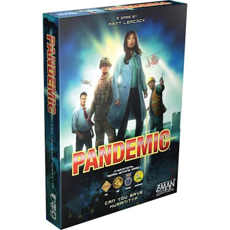 Z-Man Games | Pandemic | Brettspill | Alder 8+ | 2-4 Spillere | 45 Minutters Spilletid