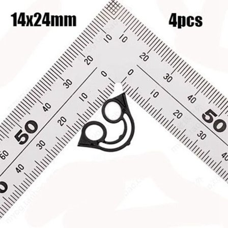 4 Stk Remme Kroge Snapspænder 14X24MM