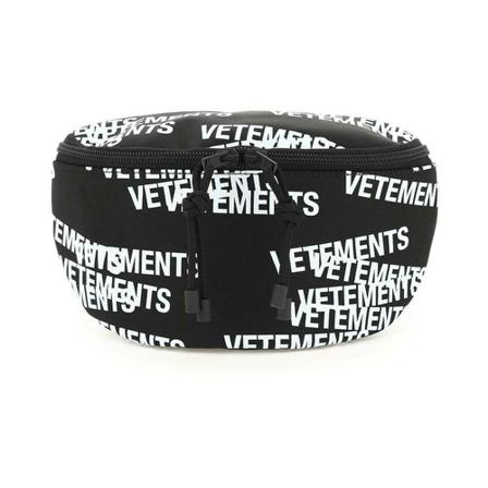 Vetements logo print Bælte Taske Sort, Herre Bæltetasker, Størrelse: ONE Size