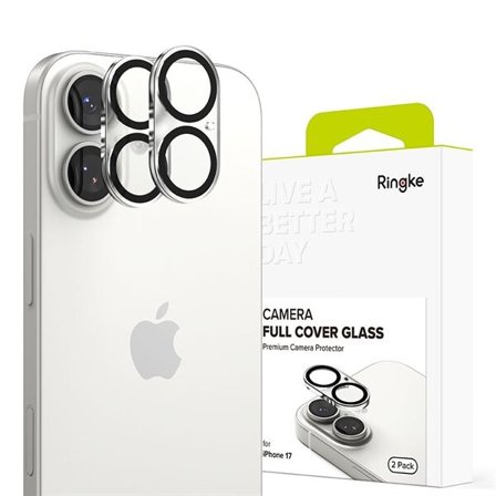 Ringke Camera Full Cover 2-pack for iPhone 17 - Musta