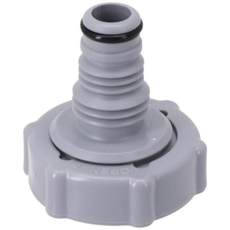 P6H1419 Avtappningsventil, poolslangsavloppskoppling, avloppsrörskoppling, avtappningsventilanslutning (grå Ø 32 mm)