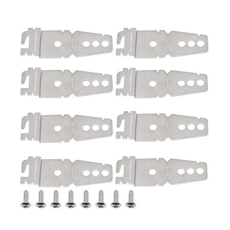 8 st 8269145 Nedre Diskmaskinsfäste Kit med Skruvar, Ersättningsdiskmaskin Övre Fäste