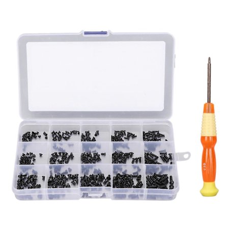 450 stk. Laptop Skruer 15 Typer Bærbar Universal Laptop Udskiftning Reparation Kulstofstål Skrue Sæt med Opbevaringsboks
