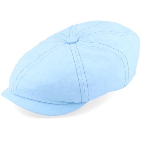 Stetson - Blau flatcap Cap - Hatteras Organic Cotton Sustainable Blue Flatcap @ Hatstore