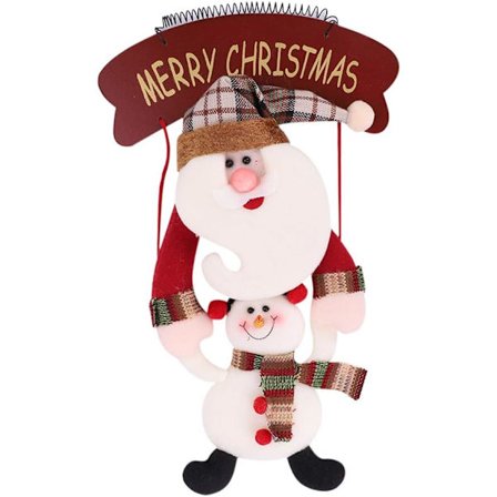 Jule dør vægophæng dekoration ornament plade, julemands vedhæng gave med kugle hængende dekoration