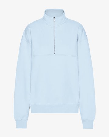 Organic Quarter Zip - Polar Blue - Female - M
