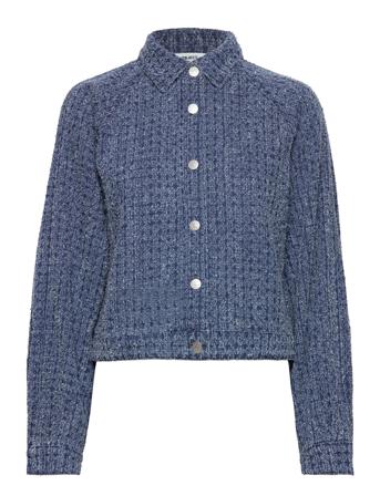 Objfaisa Denim Short Throwover 129 Overshirts Blå Object*Betinget Tilbud