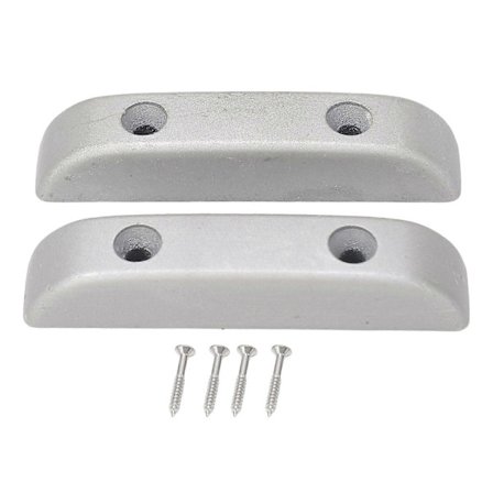 2 stk Bass Tommelstøtte Metall Tretthetslindrende Gitar Fingerstøtte for Artister Band Sølv db