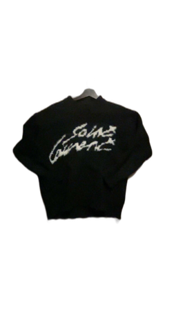 Svart stickad Saint Laurent tröja