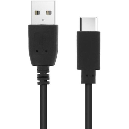 USB-kabel till USB Typ C - AVIZAR - Snabbladdning 2.0 - 1,2m - Svart - Snabb laddning