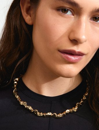 Pilgrim Sunset Necklace Gold-Plated - Gold - ONE SIZE