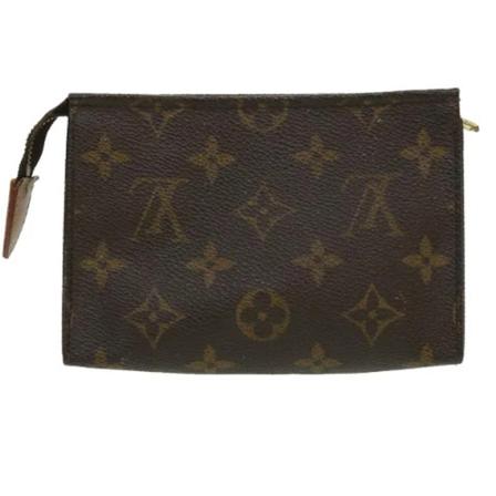 Louis Vuitton Vintage, Pre-owned Canvas pouches Bruin, Dames, Maat:ONE Size,leer