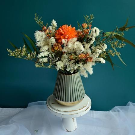 Bröllopsbukett Naturliga rosor Torkad blomsterbukett Arrangemang för fest Baby shower Heminredning bröllop Centerpieces för bord D no vase