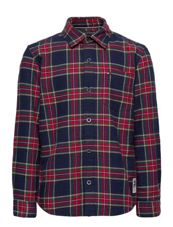 Oxford Check Shirt L/S Blue Tommy Hilfiger