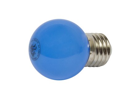 SYNERGY 21 LED Retrofit E27 Tropfenlampe blau G45 1 Watt für Lichterkette
