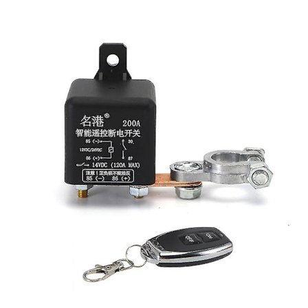 Bil Auto Universal Trådløs Fjernbetjening Batteri Afbryder Intelligent Afbryder Relæ Bilbatteri Afbrydelse Afbryd Isolator Afbryder-150a-1stk 