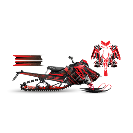 Dekalkit SweTown Overwatch Röd - Polaris Axys 800 SKS 146 2018-2020