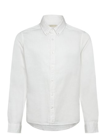 Cotton Linen Bd Ls Shirt White GANT