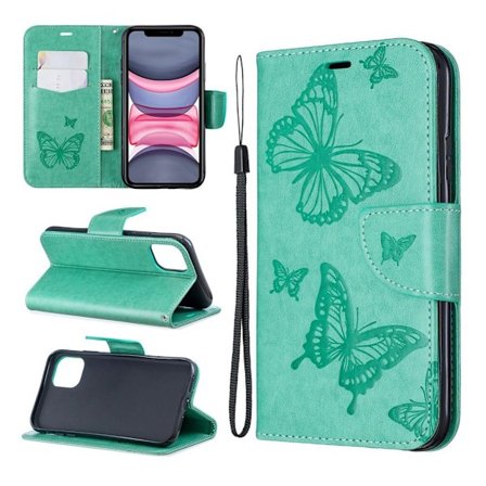 Butterfly iPhone 11 kotelot - Vihreä