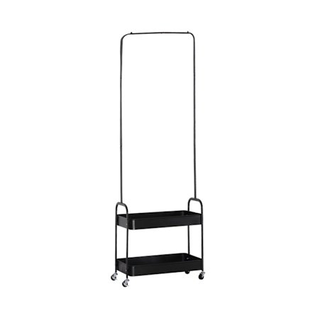 Armario-vaatekaappi musta 56x31x152 cm