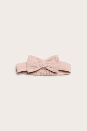 Newbie | Hårband med rosett | Ljusrosa