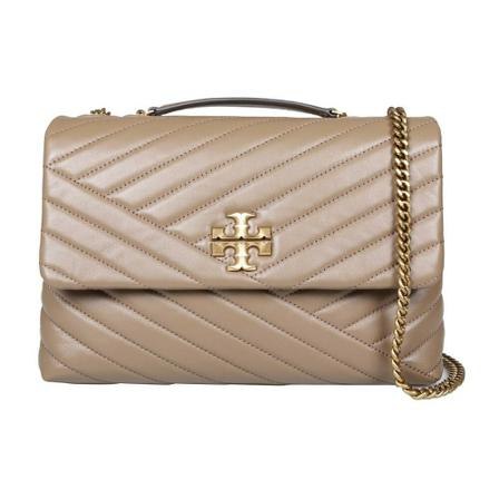 Tory Burch, Kira shoulder bag in leather 90446 250-1 Bruin, Dames, Maat:ONE Size
